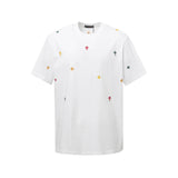 Chrome Hearts T-shirt Printed Top logo round Neck Short Sleeve25ss New Pure Cotton Unisex Style T T-shirt OS Loose Fit Base Shirt Top Half Sleeve T-Shirt