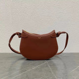 Celine women's bag Top version 【Super Original】C Home23New Vintage Saddle Bag Moon Bag Women's Crossbody Saddle Bag Cowhide Genuine Leather Bag Women's Bag Shoulder Bag Saddle Bag199823