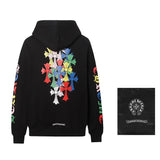 Chrome Hearts Hoodie White Sanskrit Letter Print Hoodie Casual Loose Pullover Sweatshirt Sportswear Top os Unisex Style24ss Autumn and Winter New Products