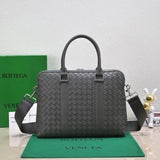 Bottega Veneta Men's Bag Top version 【Version】New Men's Weaving Briefcase Men's Handbag Casual Bag Business Men's Briefcase Briefcase Business Traveling Luggage Bag Woven Bag Men's Bag