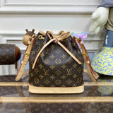 Louis Vuitton LV Women's Bag Top version Classic Bucket Bag M42224M40817NOénoe Drawstring Bucket Bag Coated Canvas Women's Cow Leather Bag Shoulder Bag Crossbody Bag Commuter Bag M40818