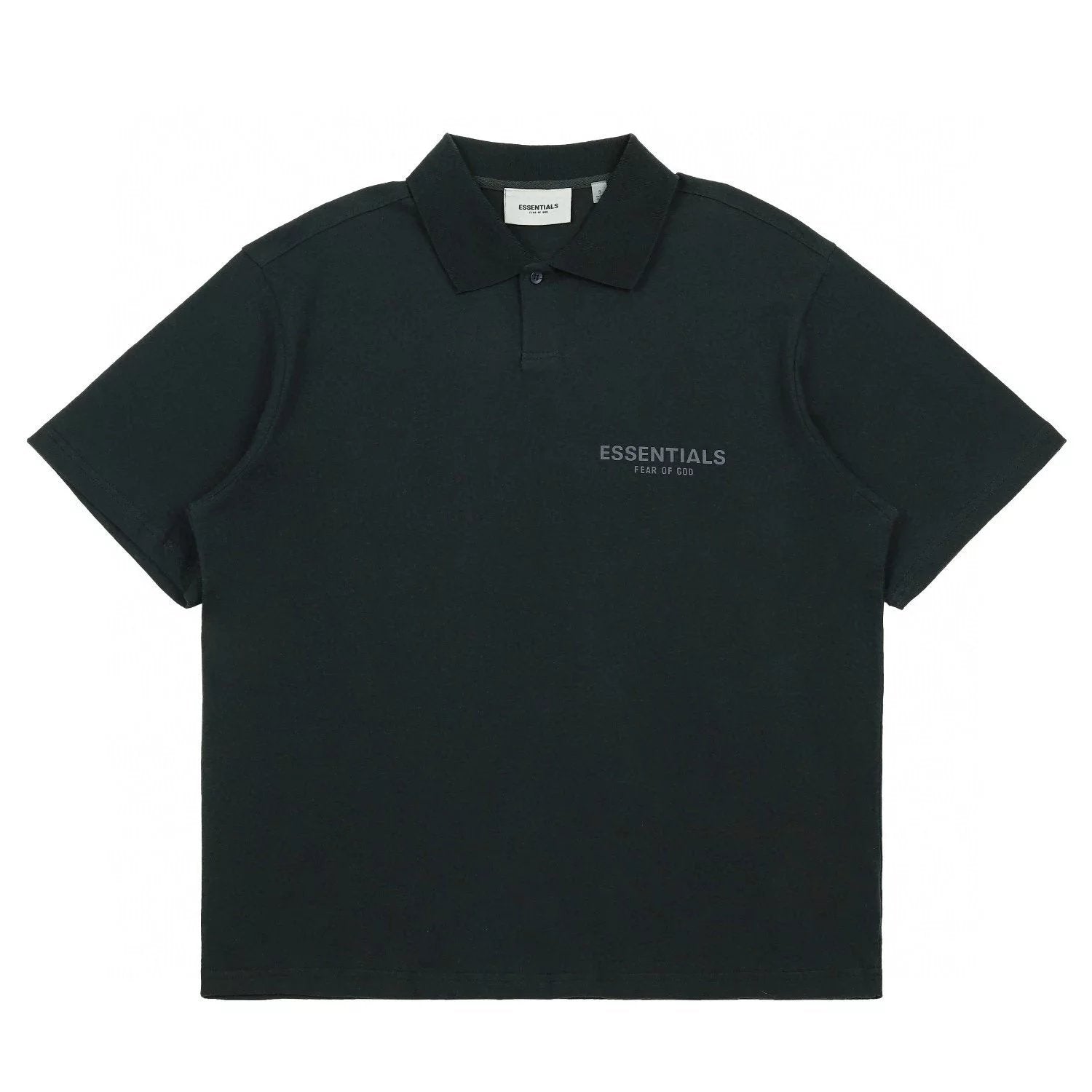 ESSENTIALS T-shirt Top Version SS22Double Line Chest Reflective LOGO Short Sleeve polo Shirt for Men and Women