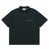 ESSENTIALS T-shirt Top Version SS22Double Line Chest Reflective LOGO Short Sleeve polo Shirt for Men and Women