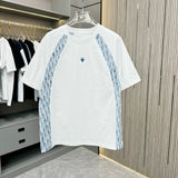 Dior T-shirt Chest Brand Fabric with Embroidery logo round Neck Short Sleeve25ss New Pure Cotton Unisex Style T T-shirt OS Loose Fit Base Shirt Half Sleeve T-Shirt Top Half Sleeve