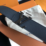 Louis Vuitton LV Belt Top version 【Counter Quality】The Most New Belt4.0cm Men's Belt Metal Buckle Men's Leather Belt with Classic Chessboard Plaid Belt with Genuine Goods Packaging in and out of the Counter No Problem Versatile Casual Fashion Formal Wear