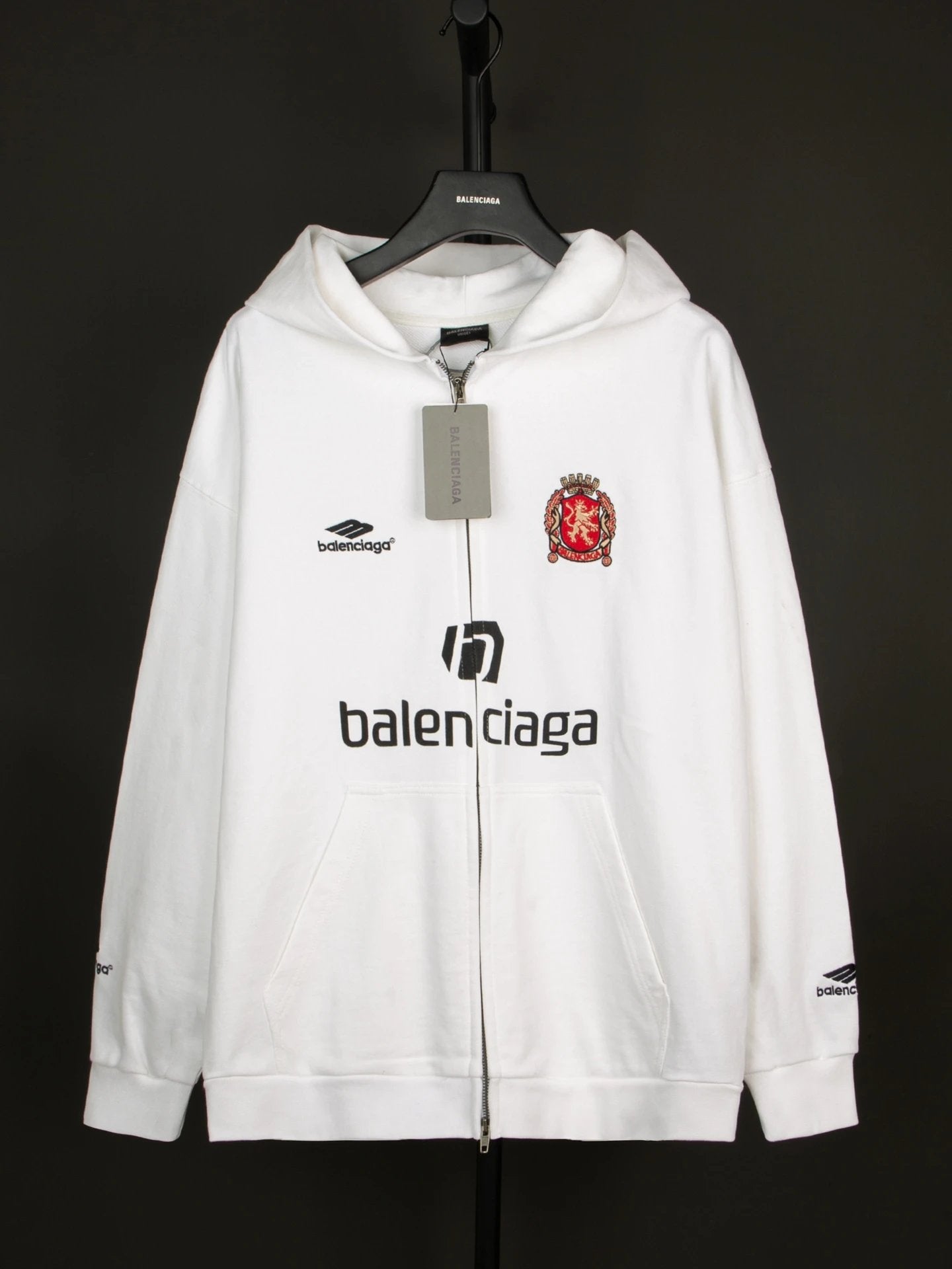 Balenciaga Hoodie Mamba Loose Zipper Jacket Casual Loose Versatile Hoodie Jacket Unisex Sweatshirt os Version24ss Autumn and Winter New Products