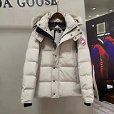 Canada Goose Down Jacket Chest Pocket Mid-Length Men's down Jacket Coat