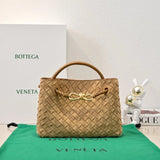 Bottega Veneta Women's Bag Top version 【Level Surrogate Shopping】Home Autumn and Winter New andiamo Handbag Woven Bag Suede Horoscope Buckle Briefcase Shopping Bag Tote Bag tote Bag Handbag Shoulder Crossbody Bag24Autumn and Winter Matte Leather New Women