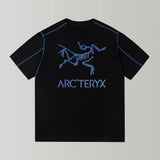 Arc'teryx T-shirt Back with Large Bird Letter Print logo round Neck Short Sleeve25ss New pure cotton T Unisex T-Shirt OS Drop Shoulder Loose Fit Base Shirt Top T-Shirt Short Sleeve
