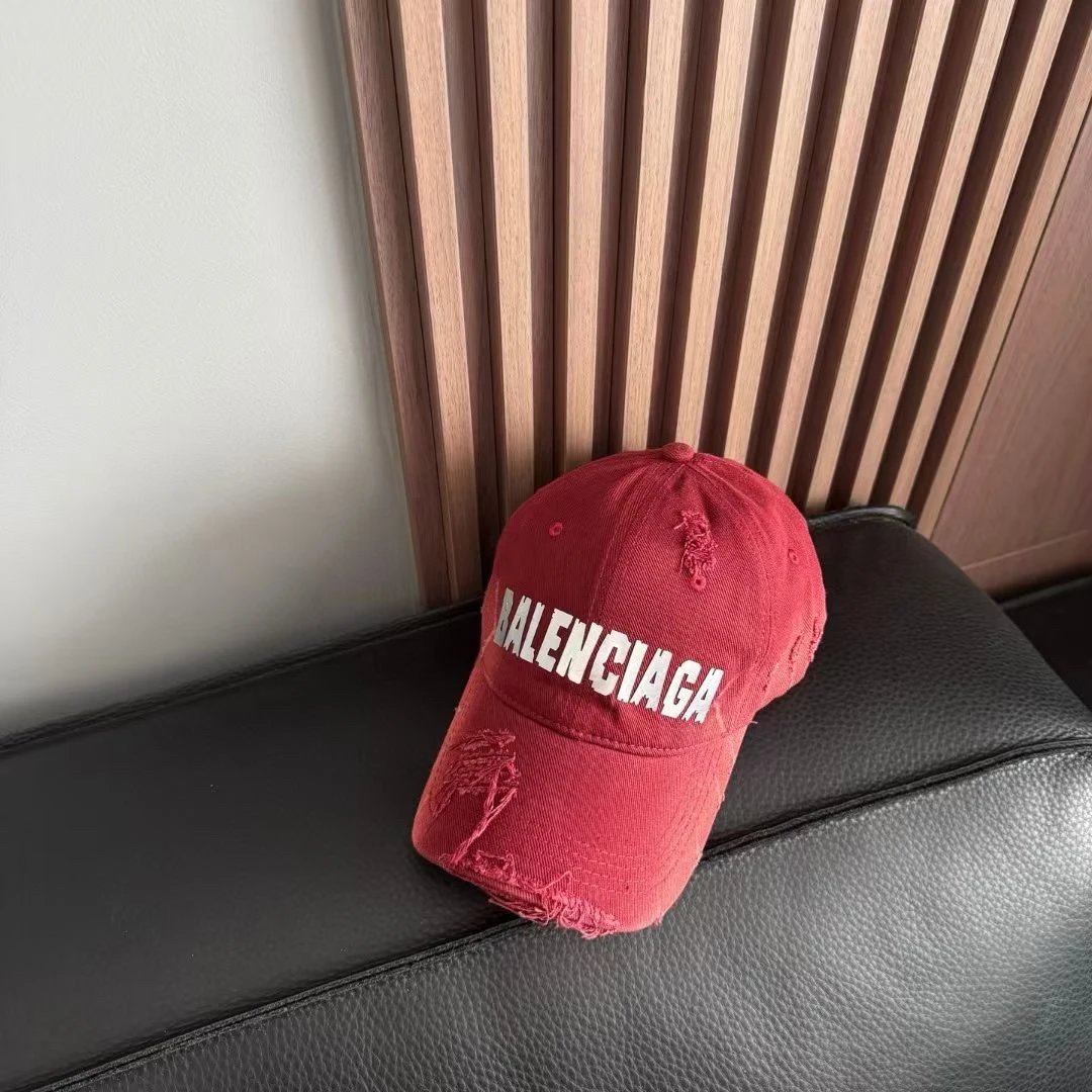 Balenciaga Hat Letter Printing logo Baseball Cap Sunshade Sun Protection Duckbill Cap Slimming Face Curved Brim Versatile Large Head Circumference Sports Hat Unisex Couple Style