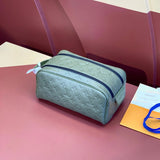 Louis Vuitton LV Wallets/Clutches Top version 【Top with High Version】【LockerDoppKit Toilet Bag】M83112Flower(Silk Screen)Black Color Wash Bag DOPP Toilet Bag/Cosmetic Bag Men's and Women's Bags Handbag Presbyopic M83112Black Flower Wash Bag Large M12641
