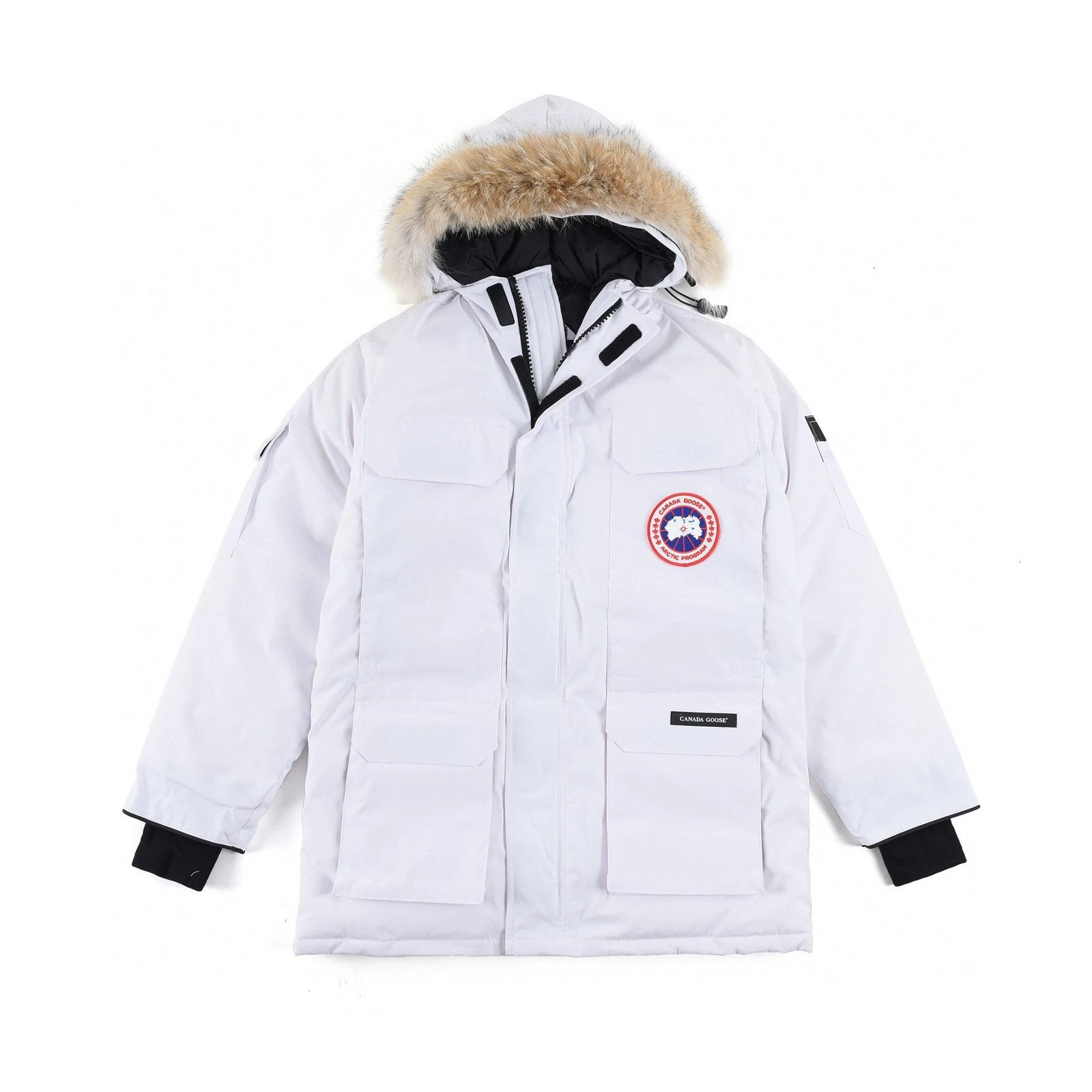 Canada Goose Down Jacket Top Version08Parka Couple Workwear down Jacket Men's and Women's Mid-Length2024Winter Ski Suit