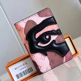 Louis Vuitton LV Wallets/Clutches Top version 【**Version】Faces Theme Series Wallet Wallet Card Holder Monogram Cowhide Zipper Wallet Men's and Women's Same Wallet Card Holder
