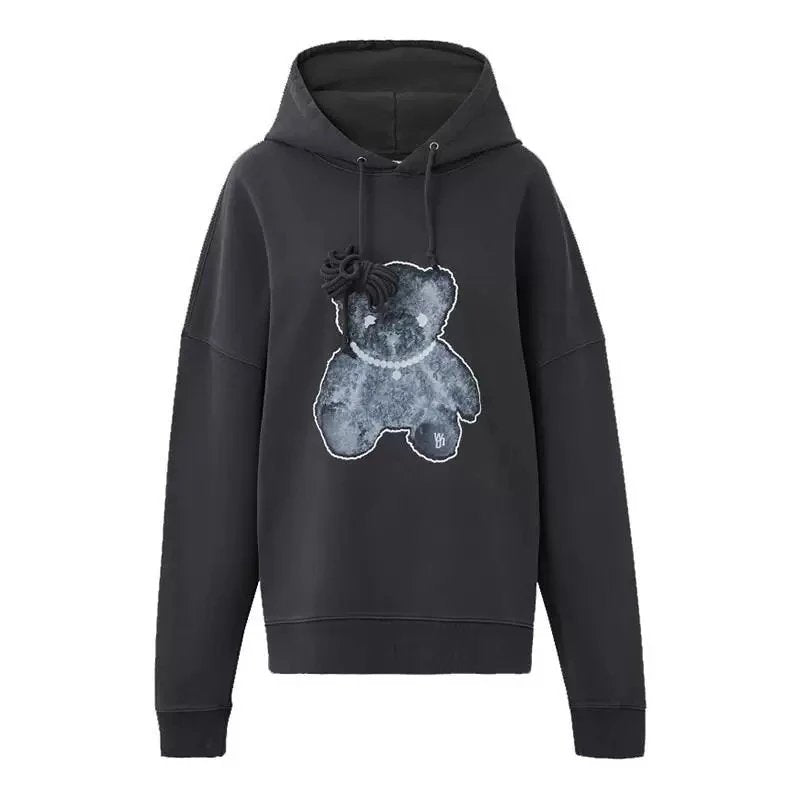 We11done Hoodie Top Version Season Multi-Color Men's and Women's Same Bear Hoodie Pullover Sweater