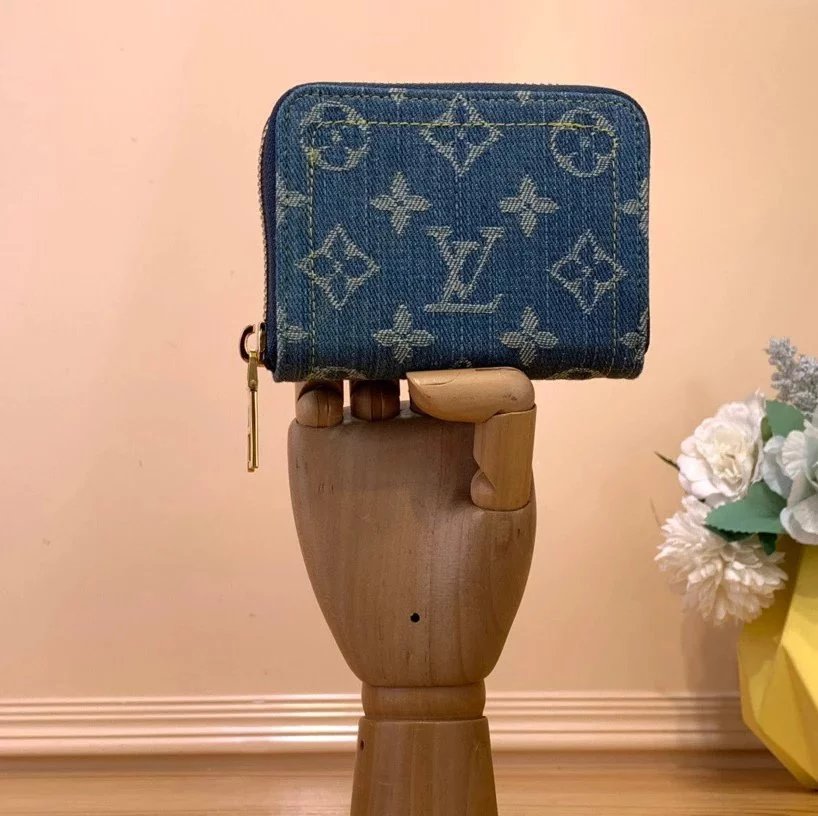 Louis Vuitton LV Wallets/Clutches Denim Denim Purse Wallet Collection Real Shot M82960Denim Mahjong Bag Women's Bag Clutch Chain Bag Shoulder Underarm Bag Handbag Victorine Denim Wallet zippy Denim Zipper Wallet Coin Purse Keychain Coin Purse M82959/58/57