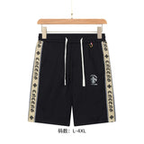 Chrome Hearts Shorts Double-sided Sanskrit Letter Ribbon logo Five-point Shorts25ss New Drawstring Casual Pants for Men and Women, Summer Style5Two-in-One Casual Sweatpants Pure Cotton Joggers