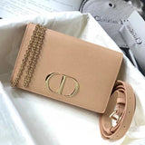 Dior Women's Bag Top version 【Version】Montaigne30Series Two-in-One Clutch2086Backpack Crossbody Bag Waist Bag Clutch Women's Bag