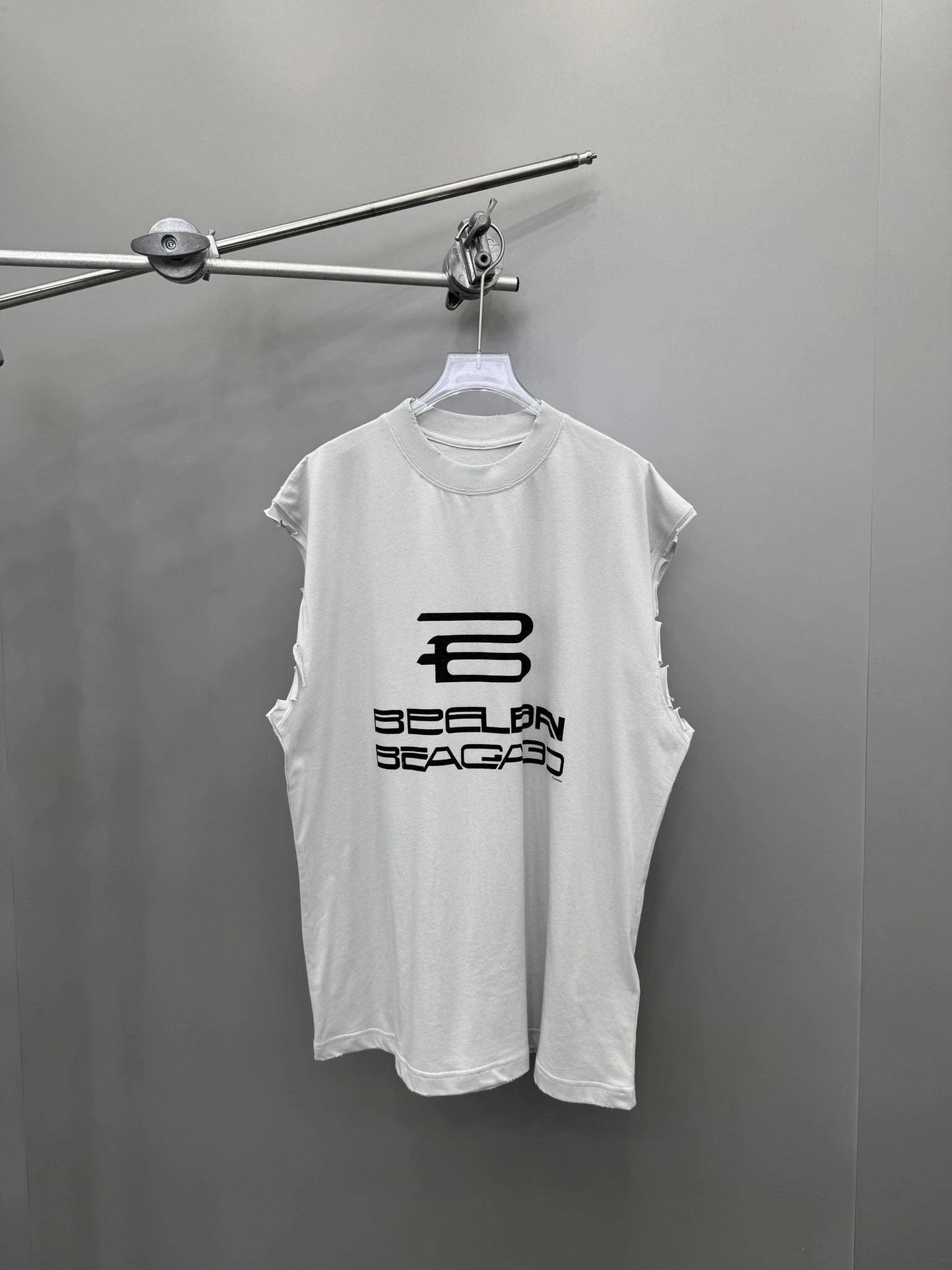 Balenciaga T-shirt AIgenerated New Sleeveless Short Sleeve Tank Top25ss New Pure Cotton Unisex Style T T-shirt OS Loose Fit Base Shirt Top Half Sleeve T-Shirt