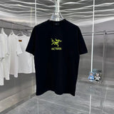 Arc'teryx T-shirt Chest Bird Letter Print logo round Neck Short Sleeve25ss New pure cotton T Unisex T-Shirt OS Drop Shoulder Loose Fit Base Shirt Top T-Shirt Short Sleeve