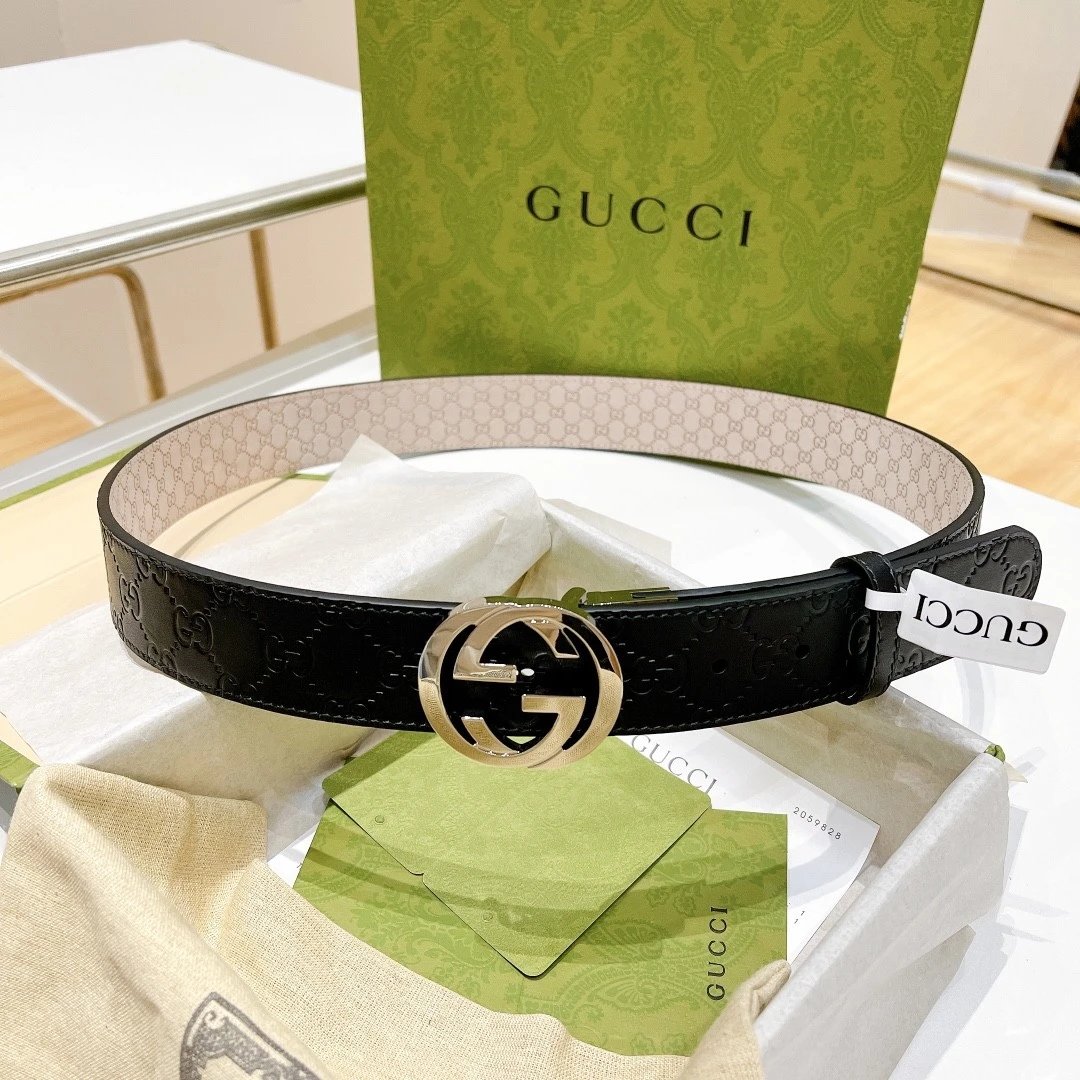 Gucci Belt Top version 4.0cm Men's and Women's Classic Belt Casual Fashion Belt Imported from Italy Cowhide Leather Pairs g Belt Ancient Home g Jiaguqi Guqi Pant Belt Man's Belt Pants Belt Men's Leather Belt Buckle Light Luxury Business Youth Leisure Birt