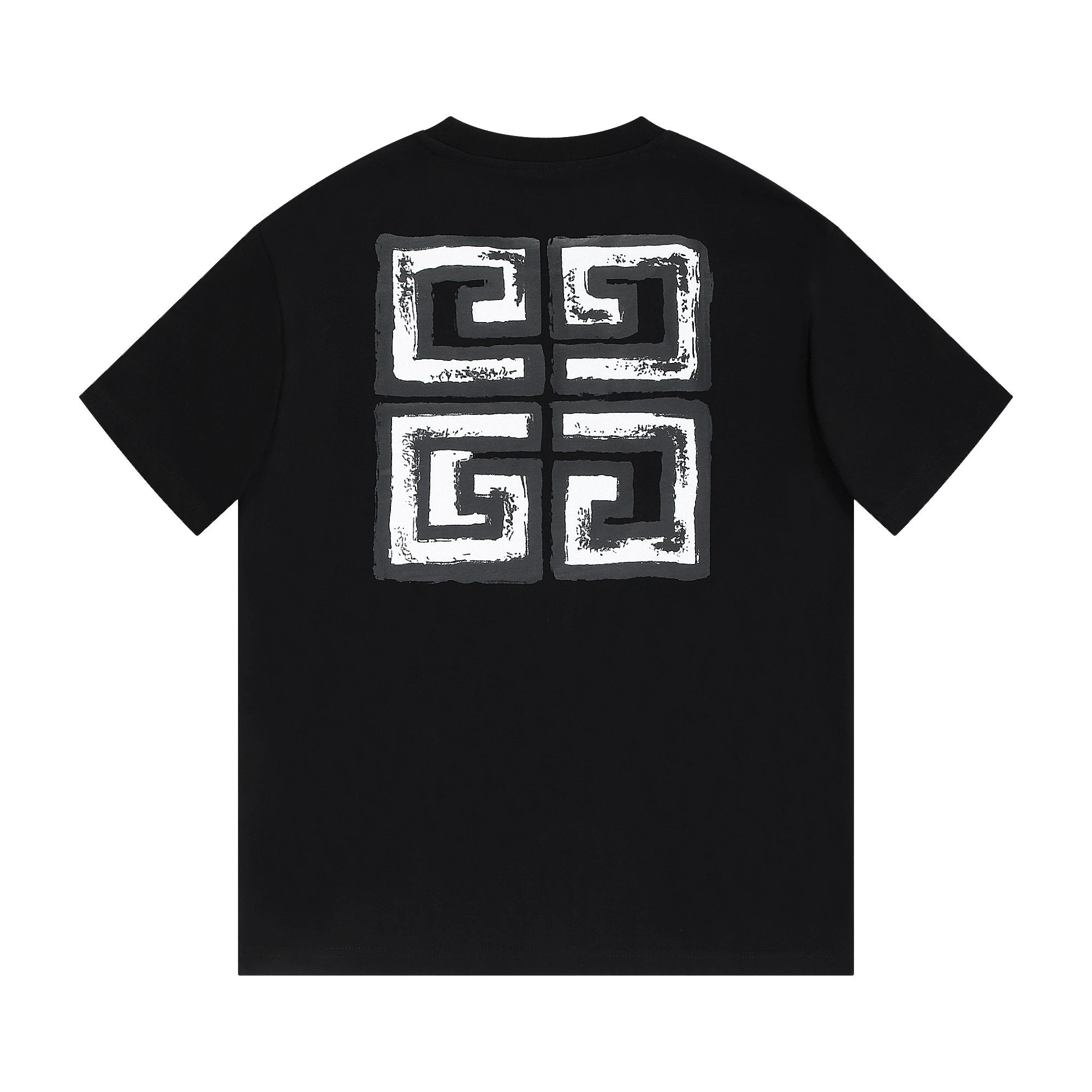 Givenchy T-shirt Front and back graffiti letter print logo round Neck Short Sleeve25ss New Pure Cotton Unisex Style T T-shirt OS Loose Fit Base Shirt Top Half Sleeve T-Shirt