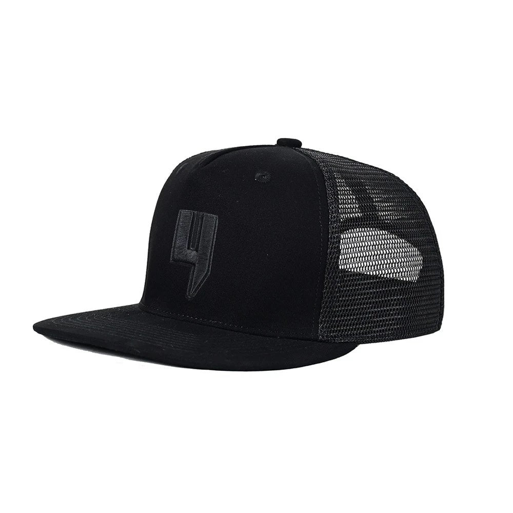 Trapstar Hat Big Head Circumference Tall Crown Hat Men's Summer Breathable Baseball Cap Sun-Proof Hard Top Duck Tongue Mesh Cap