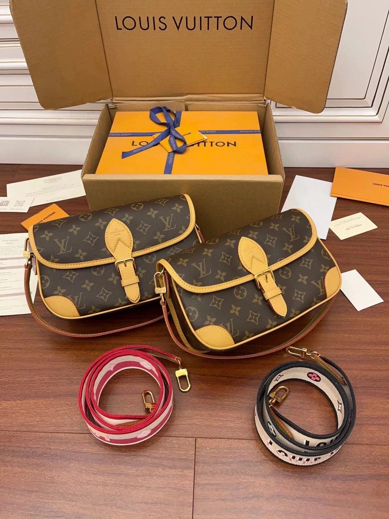 Louis Vuitton LV Women's Bag Top version Super Original Leather2022New Baguette Bag Presbyopic Underarm Shoulder Messenger Bag