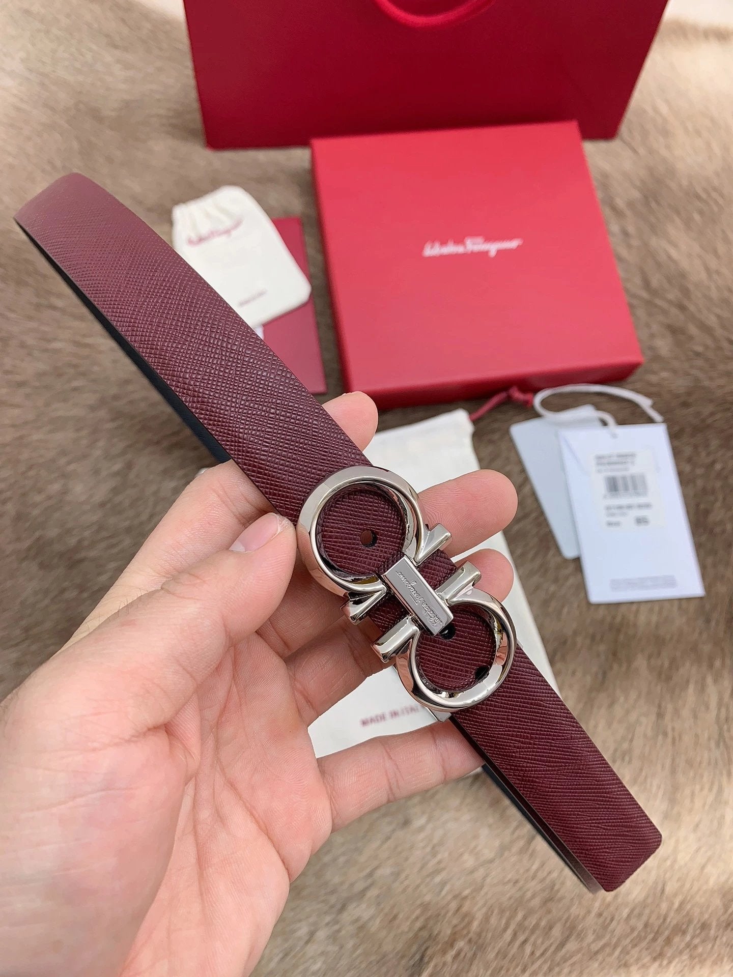 Ferragamo Belt Top version 【Full Package】Women's Belt Width2.5cm with Chip nfc Anti-Counterfeiting Quality Counter Full Set Packaging Italian Double-Sided Cowhide Matching Boutique Brass Buckle Length Can Be Cut by Yourself Counter Belt Fashion All-Match