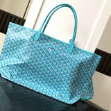 Goyard Bag Top version 【Premium Original Leather】2024Annual Limited Edition Spearmint Anjou Mini Tote Bag Saint Small Size Shopping Bag Large Shopping Bag Tote Bag Tote Bag Son Mother Tote New Tote Bag Beach Bag Women's Bag