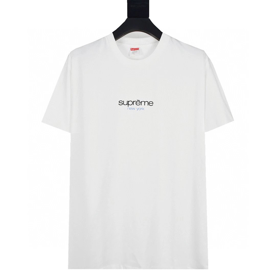 Supreme T-shirt Top Version Short Sleeve T T-shirt Men's Summer Trendy Women's New Loose Half-Sleeve Top Cotton Official Website Flagship