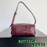 Bottega Veneta Women's Bag Top version Original Genuine Goods Leather Yang Mi Brick Underarm bag2022New Original Surrogate Shopping-Grade Large Plaid Woven Soft Lambskin Shoulder Bag Underarm Bag BRICKCASSETTE Underarm Bag Handbag Women's Bag