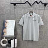Burberry T-shirt Classic Brand 3D Embossed Print on Chest logoPOLO Shirt Lapel Short Sleeve25ss New Unisex Summer Short Sleeve OS Loose T Business Half Sleeve Shirt Plus Size T-Shirt