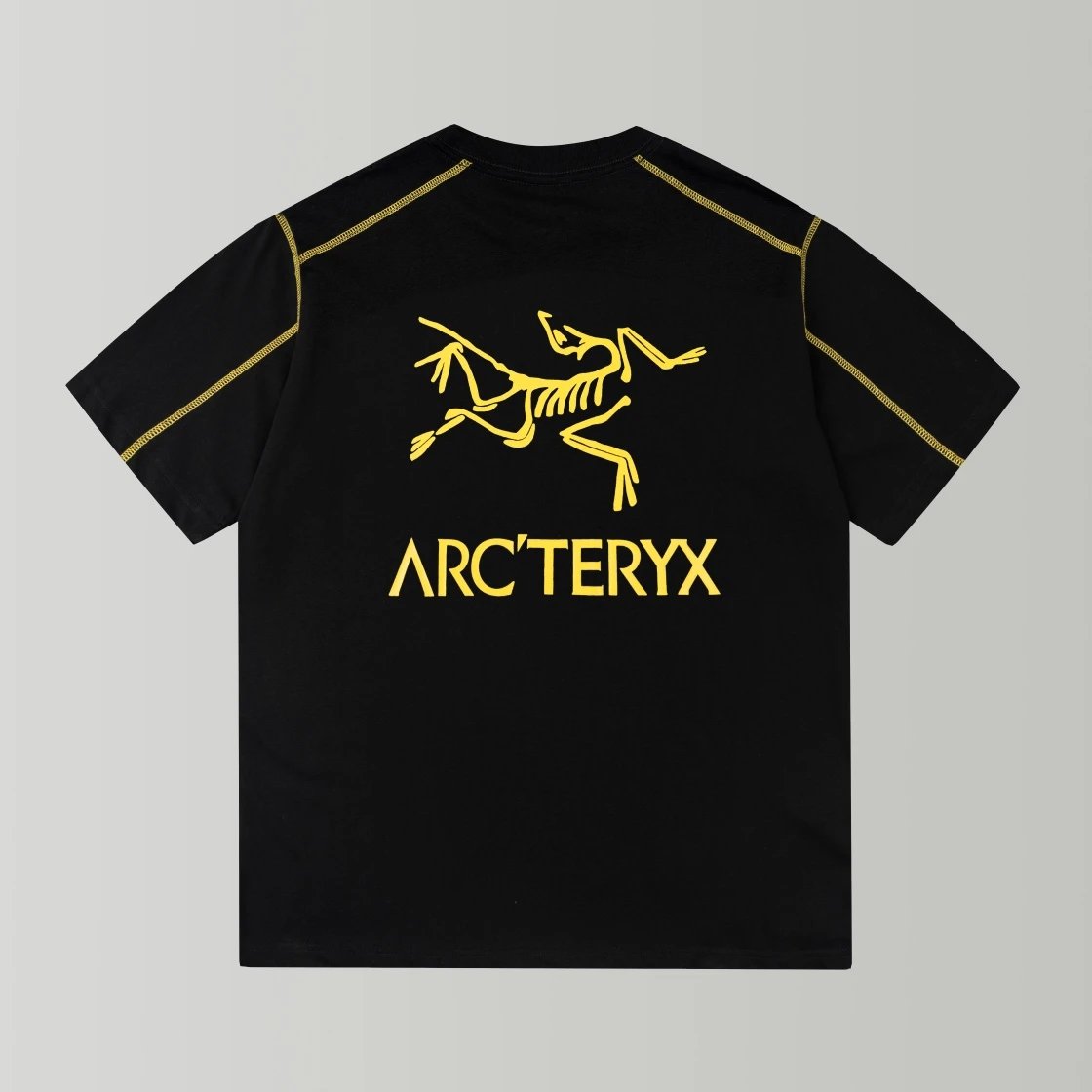 Arc'teryx T-shirt Back with Large Bird Letter Print logo round Neck Short Sleeve25ss New pure cotton T Unisex T-Shirt OS Drop Shoulder Loose Fit Base Shirt Top T-Shirt Short Sleeve