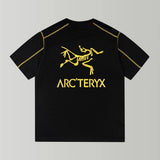 Arc'teryx T-shirt Back with Large Bird Letter Print logo round Neck Short Sleeve25ss New pure cotton T Unisex T-Shirt OS Drop Shoulder Loose Fit Base Shirt Top T-Shirt Short Sleeve