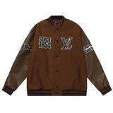 Louis Vuitton LV Jackets Fashion Brand Baseball Uniform1-9