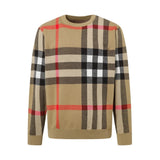Burberry Sweater Striped Crew Neck Knit Sweater B Long Sleeve Pullover Thickened Lazy Style OS Loose Fit Unisex Top Jacket Versatile Casual Wearable Inside and Outside