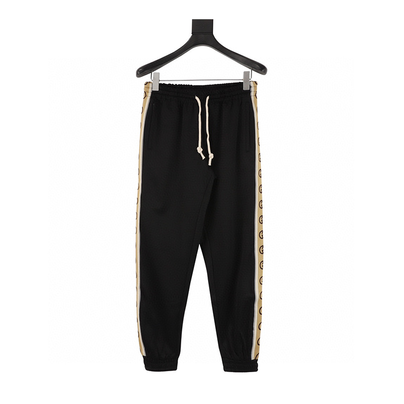 Gucci Sweatpants Side Reflective Woven Tape Trousers for Men and Women