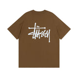 Stussy T-shirt Short Sleeve T T-shirt Flower Crown Love Casual Loose American Couple Wear-CY