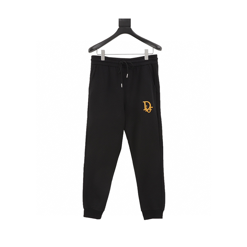 Dior Sweatpants 24Fw and Pocket logo Logo Embroidered Cotton Trousers for Men and Women