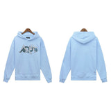 Amiri Hoodie Fashion Brand Sweater Paint-Splashing Style Graffiti Embroidered Hoodie Couple Coat