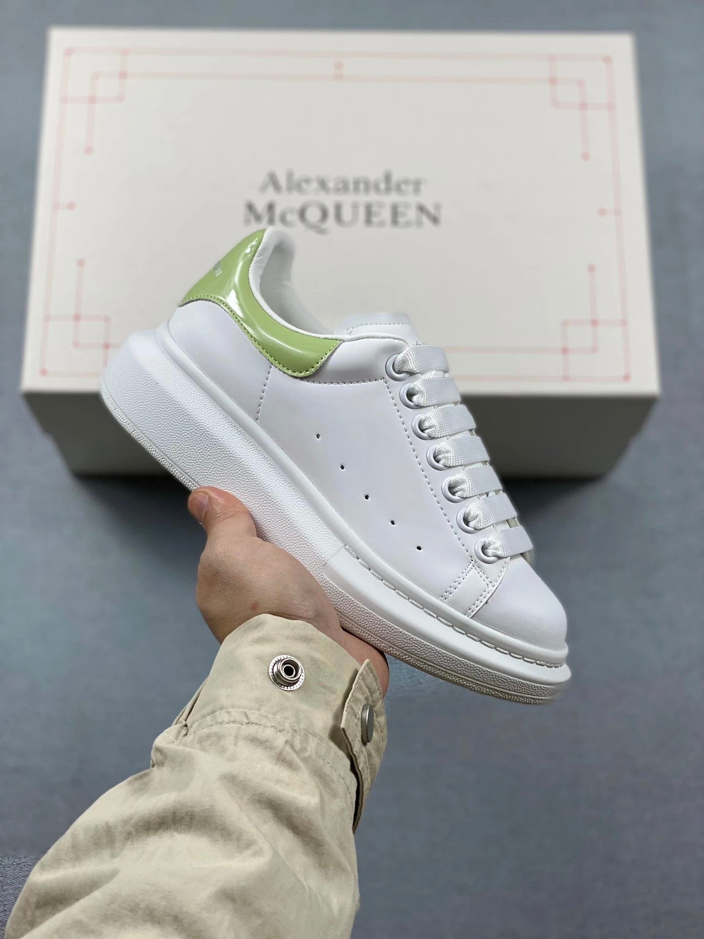 McQueen Shoes High Version Quality New Trendy Fashion Joker Casual Sneaker05