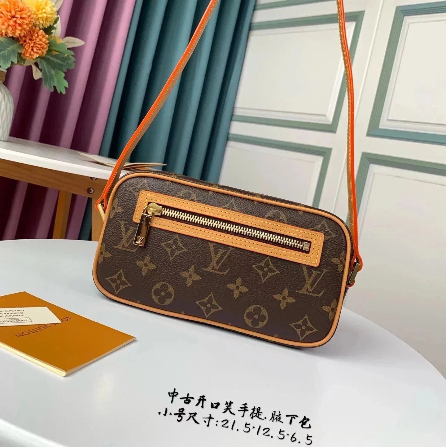 Louis Vuitton LV Women's Bag Top version Women's Classic Mid-Ancient Jack Purcell Box Bag Medium Portable Shoulder Underarm Bag Smiling Face Bag Camera Bag M51182M51183M51181