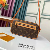 Louis Vuitton LV Women's Bag Top version Women's Classic Mid-Ancient Jack Purcell Box Bag Medium Portable Shoulder Underarm Bag Smiling Face Bag Camera Bag M51182M51183M51181