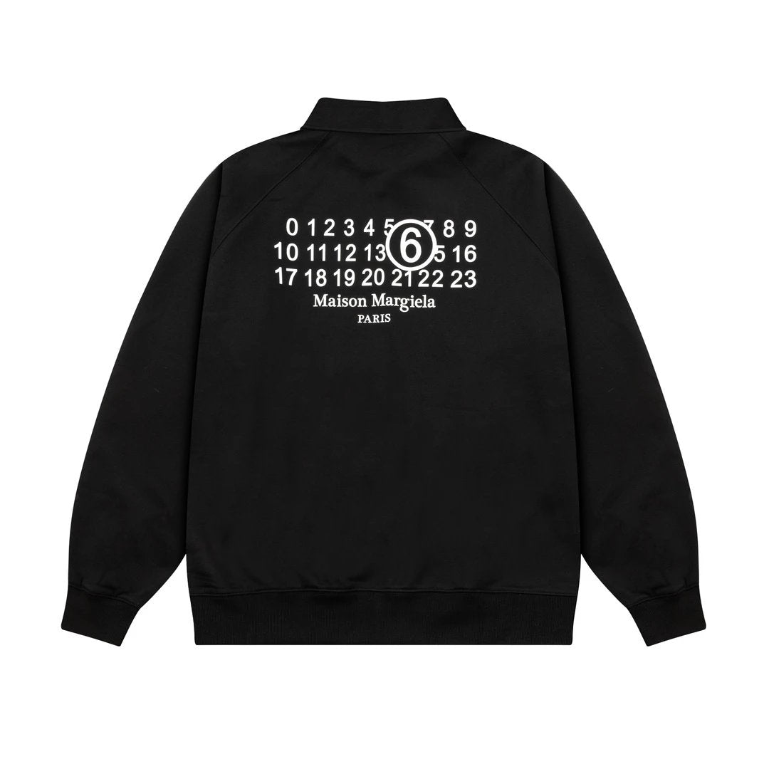 Maison Margiela Hoodie Fleece-Lined Thickened polo Long Sleeve Sweatshirt Base Shirt Jacket Top Fashion Unisex Sports Casual Loose Fit Versatile New Autumn Winter Collection