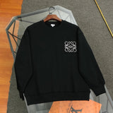 LOEWE Hoodie Classic Embroidery logo Round Neck Sweatshirt Long Sleeve Base Shirt Jacket Top Fashion Unisex Sports Casual Loose Fit Versatile Autumn Winter New Arrival
