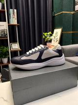 PRADA Shoes Summer in Stock Blue Flat Heel Leisure Low Top Fashion Shoes round Toe All-Matching Foreign Trade Shoes cf26