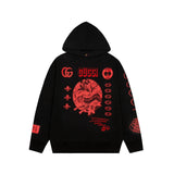 Gucci Hoodie Star Style Multi-Detail Micro-Embroidered Hoodie Sweatshirt Jacket Unisex Sports Casual OS Loose fit versatile style