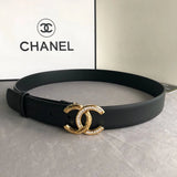 Chanel Belt Top version 【Special Cabinet Full Package】.Cow Leather Belt Silver Metal and Rhinestone.Width3.0mm Female Boutique Belt Female Boutique Belt Fashion Expert Elegant and Generous Business Casual Belt Belt Belt Women's Belt Women