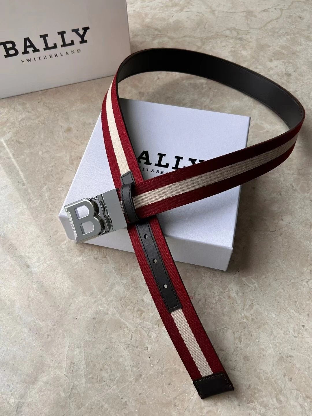 Bally Belt Top version Original Single Belt Counter New Men's Double-Sided Casual Business Belt Wide3.4cm Double-Sided Head Layer Cowhide Belt First Layer Cow Leather Belt Men and Women Business Casual Belt Belt Men's Leather Belt