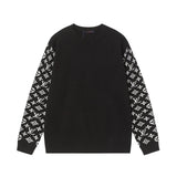 Louis Vuitton LV Sweater Knitted Jacquard Crew Neck Sweater Long Sleeve Pullover Thickened Lazy Style OS Loose Fit Unisex Top Jacket Versatile Casual Wearable Inside and Outside